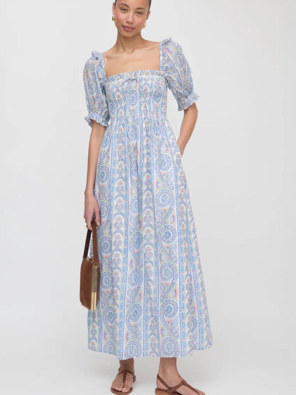 Scarlett Nap Dress Blue Corsica Paisley